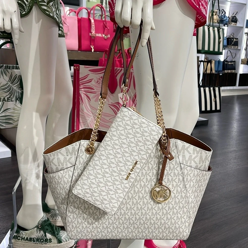 MICHAEL KORS  Jet Set Lg Shoulder Bag & JST Lg Travel CONTINENTAL wallet-wristlt